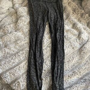 Black Leopard Print Align Leggings